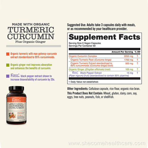 curcumin turmeric Capsules delay aging curcumin supplements